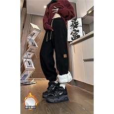 抖音品质冬季加绒保暖灯芯绒束脚宽松休闲裤B315-K879JR-p55控78，男装休闲裤，电商B315