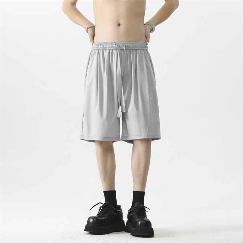 冰丝短裤男夏季新款凉感运动裤宽松休闲潮流薄款3012-特批25,男装休闲裤,星座718-1