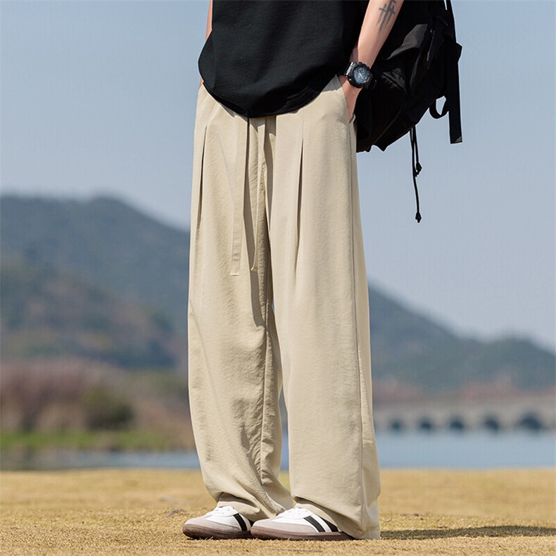2025夏季新款大码冰丝直筒垂感休闲裤男217-2-NK192-特P40,男装休闲裤,星座217-2