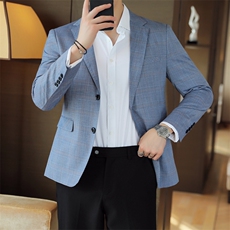 26做货-男士休闲西装修身韩版西服外套小西装上衣DX6925P165，男装西服套装，电商D216