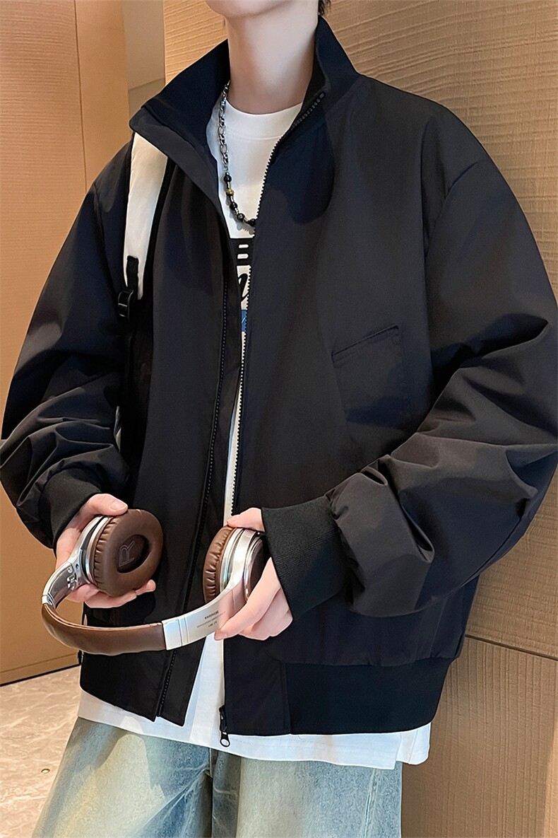 首单5W件立领夹克美式高街cleanfit百搭上衣男5Q1142-TP35不,男装夹克,电商A102