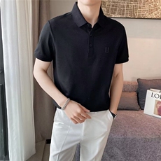 2025夏季男士短袖polo衫休闲简约风男生帅气T恤舒适透气WB480-P47，男装T恤，星座412-3