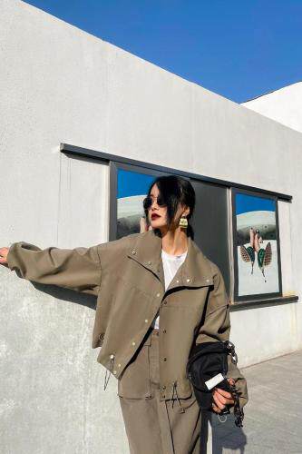 现货春款短款外套，女装，ZTS