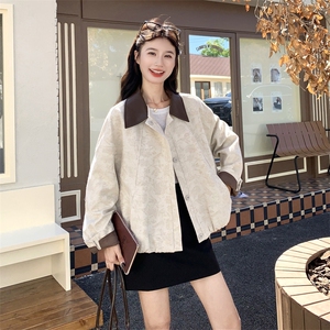 重工提花拼皮外套   2C198-6557-P165 K248图片