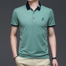 2026夏季休闲时尚Polo衫男短袖夏季青年百搭T恤男上衣QP8835-P53，男装T恤，星座1105-3