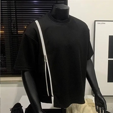 W10049-P33网图现货青少年短袖t恤夏季宽松明线设计感半袖上衣，男装T恤，星座1608-2