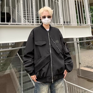 美式复古棒球服外套春秋2024新款潮牌运动W7008-P60,女装职业装,星座1109-3