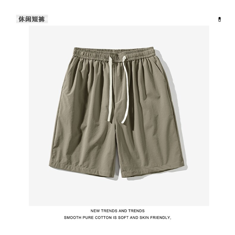 短裤男士纯色简约2023夏季宽松休闲潮流运动五分中裤XD2320特批28,男装休闲裤,星座718