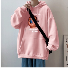 抖音供货、重磅360克现货加绒印花连帽卫衣HD019-1-LMWY44125-P40，男装卫衣，电商019-1