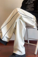 休闲裤男酷炫发光条运动宽松情侣直筒裤K8458-P34【特价】，男装休闲裤，电商A007