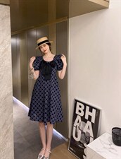 今年新蝴蝶结连衣裙，女装连衣裙，密斯倩