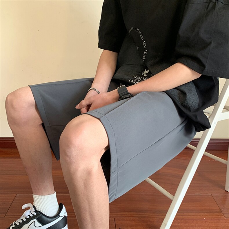 跑步运动短裤男款夏季薄款直筒过膝五分裤宽松大码休闲百搭篮球裤,男装西裤,星座227-2