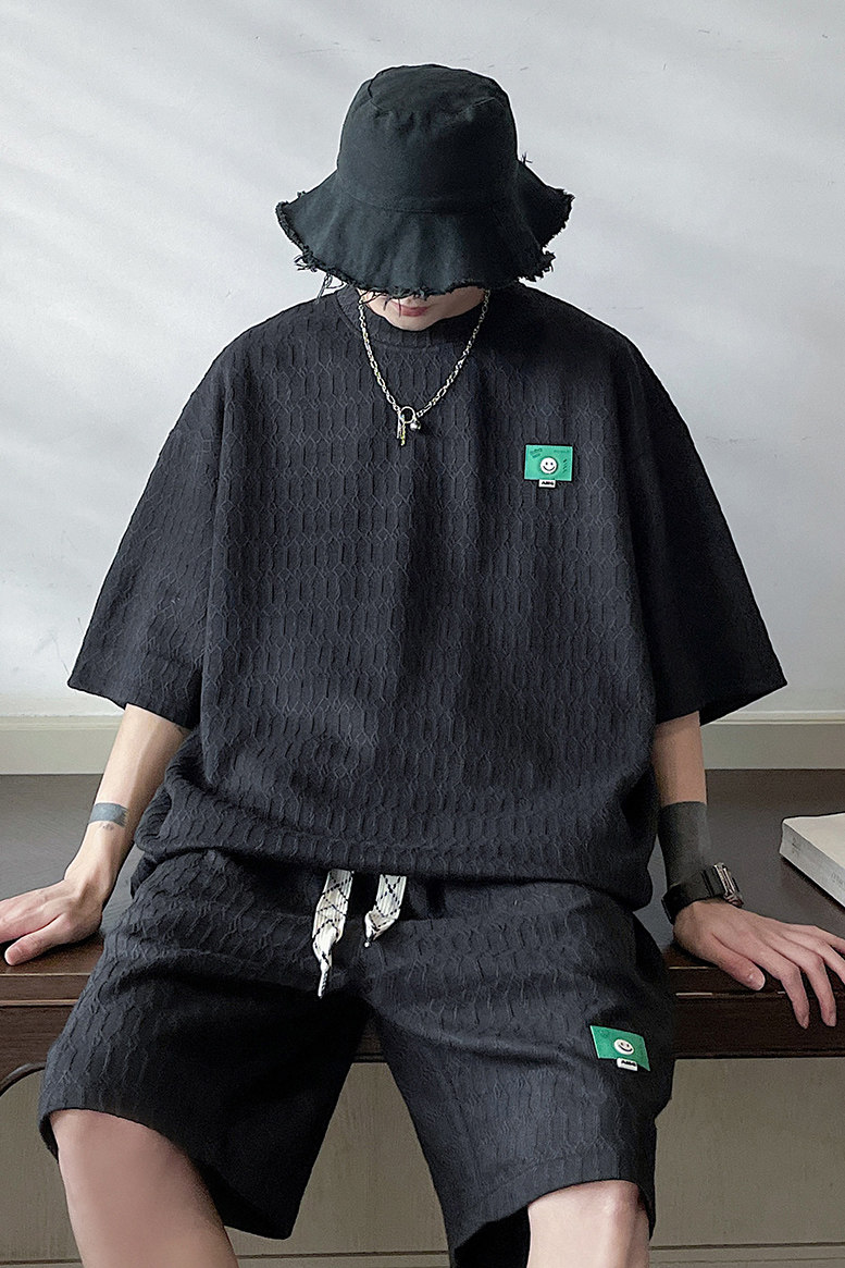 平铺短袖T袖男DT8788P35短裤男DK8789P40大码休闲套装TZ8790P75控,男装休闲套装,星座227-7