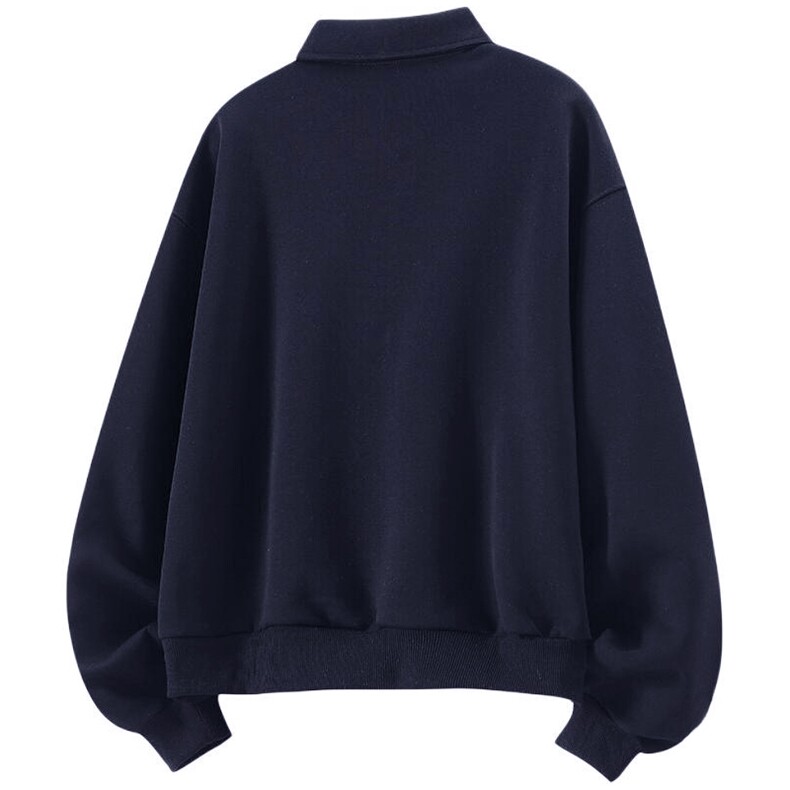 抖音得物高品质印花秋美式高街结构设计POLO翻领卫衣外套AW7701,男装Polo衫,电商A443