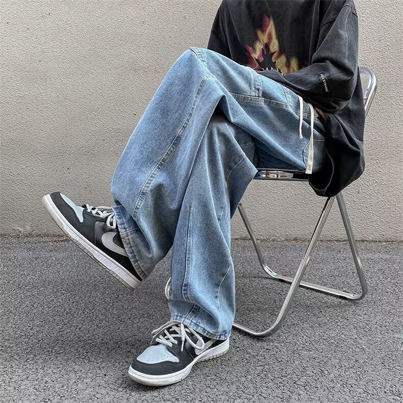 牛仔裤男秋季潮大码休闲裤子高街Nk656P40,男装牛仔裤,星座1116-2