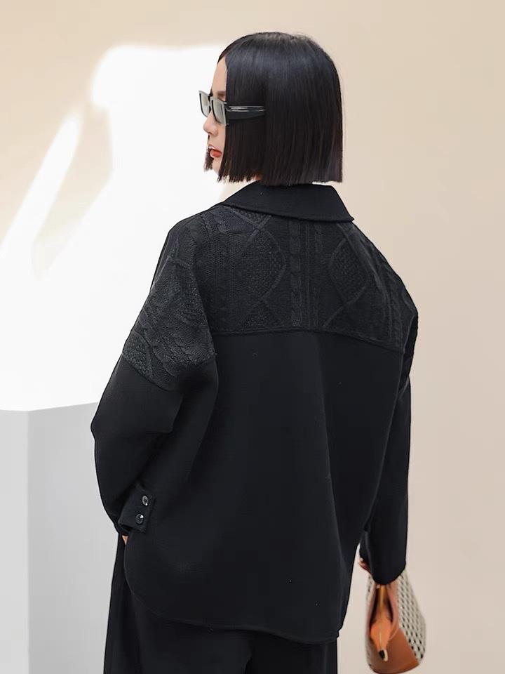 2022新款简约休闲70%双面羊毛双面呢大衣,女装其它,L·H·X