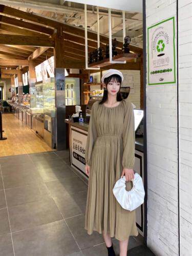 秋季新款连衣裙，女装连衣裙，尹谜