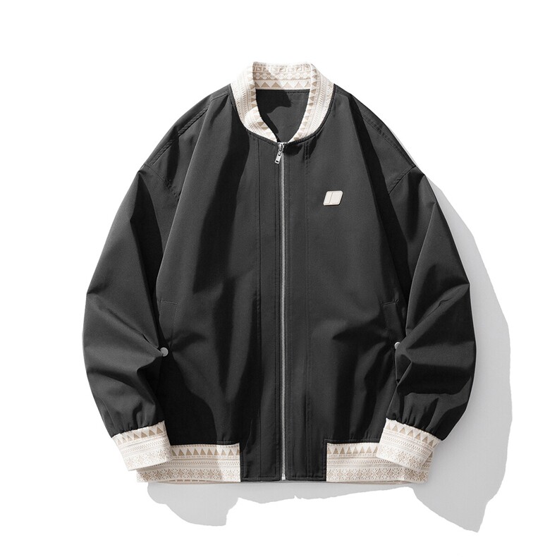 定制螺纹字母刺绣大码M-5XL夹克男:100%聚酯纤维JK77944P85控138,男装夹克,星座227-7