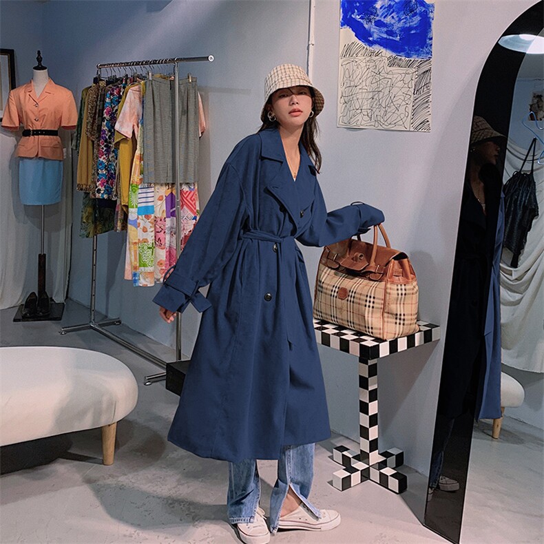 大货已出2021新款英伦风翻领气质外套119-F106-P105K158，女装风衣，叁秋一裳