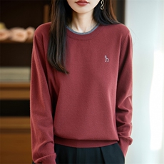 2025年秋季女士温柔经典百搭，女装针织衫/毛衣，大美人高端店