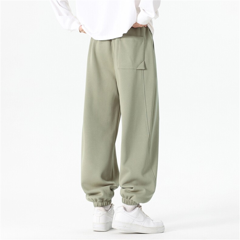 C080/P45春新款休闲裤男宽松潮男百搭长裤子束脚裤男士M-8XL,男装休闲裤,星座1204