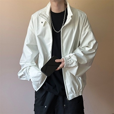 秋季新款现货短款夹克外套男宽松休闲立领上衣A351-AJ2598-P125，男装夹克，电商A351