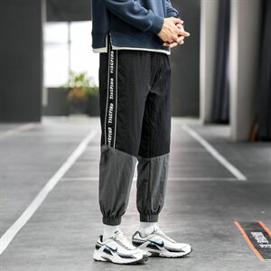 休闲长裤子男士韩版潮流秋季宽松九分裤速干束脚工装裤DS949T图片