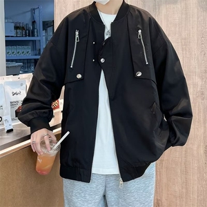 秋季新款飞行员上衣外套男女宽松百搭设计工装夹克棒球服 JK909图片