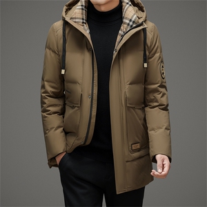 冬款90%白鸭绒中长款羽绒服男装加厚青年羽绒服外套QS3376-P255图片