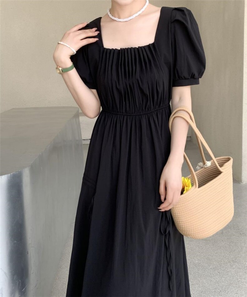 [现货]收腰显瘦气质连衣裙，三色、三码，女装连衣裙，依柏璐(1F)