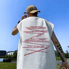 量大优供视频得物直播品230克夏季麂皮绒背心无袖T恤BJ357，男装T恤，电商A486
