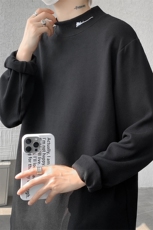 DD1010-TP2848半高领卫衣男加厚保暖仿德绒高街ins潮打底衫，男装针织衫/毛衣，电商A059