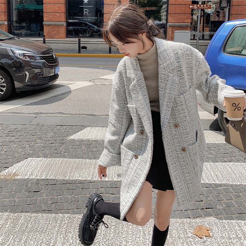 现货，小香风粗花呢料西服B081-3027-P175-K248,女装西装,浙宝276（原081）