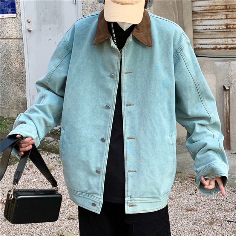 cleanfit工装夹克男女2025春季美式复古底特律外套翻领JK1167-P88，男装夹克，星座1103-3