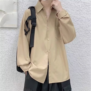 衬衫男长袖港风新款休闲衬衣ins日系复古夏季潮流外套CY809-P27图片