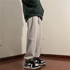加绒男士卫裤秋冬宽松束脚裤潮牌运动裤子休闲裤RG209-P38加绒43，男装休闲裤，星座1008