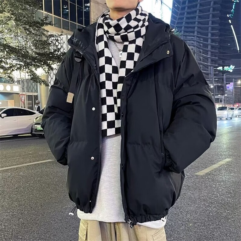 棉服外套男韩版潮流连帽帅日系百搭2024冬季新款ins棉衣MF171-P79,男装棉衣,星座412-3