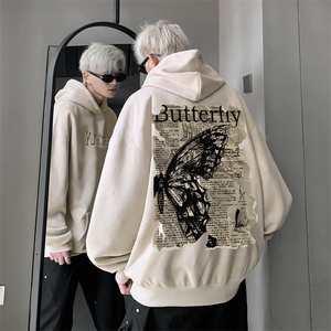 420克麂皮绒潮牌重磅连帽卫衣力推大码男XZ517A-2-JP9904-P55图片