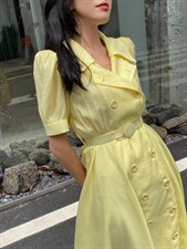 彩色心情～法式简约风连衣裙，女装连衣裙，GN