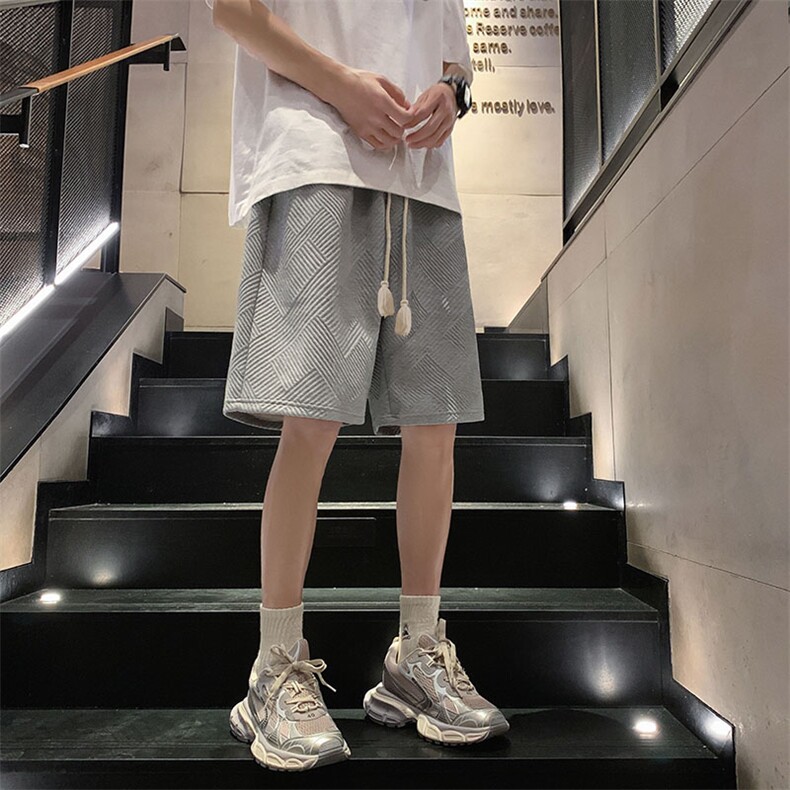 夏季新款港风大码纹高街文艺短裤男-DK985-P40,男装牛仔裤,电商A021