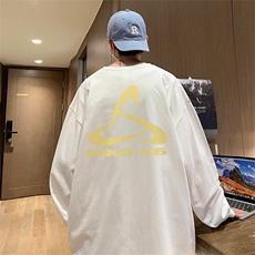 抖音得物供货量大从优可提供视频美式长袖T恤CT583特P28，男装T恤，电商A486
