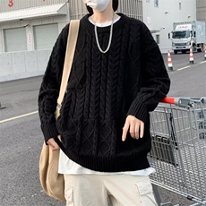 B306P50秋冬男装男生毛衣线衫时尚宽松男日系打底衫，男装T恤，星座512-6