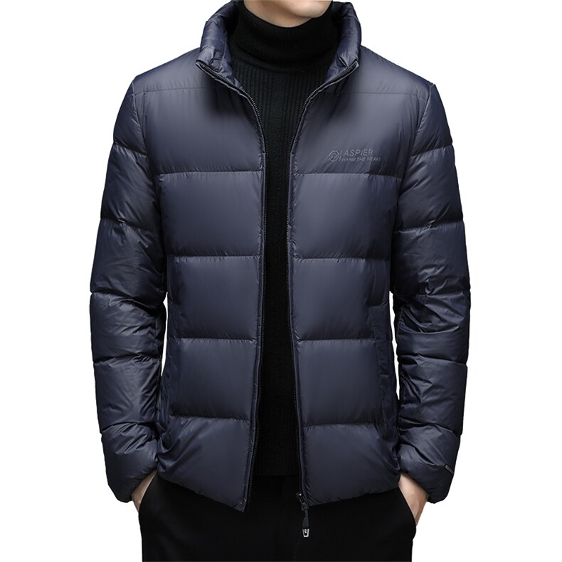 羽绒服男2023新款冬装加厚中年保暖外套立领防寒服MYYL92082-P270，男装羽绒服，电商B212（原钱塘6029）