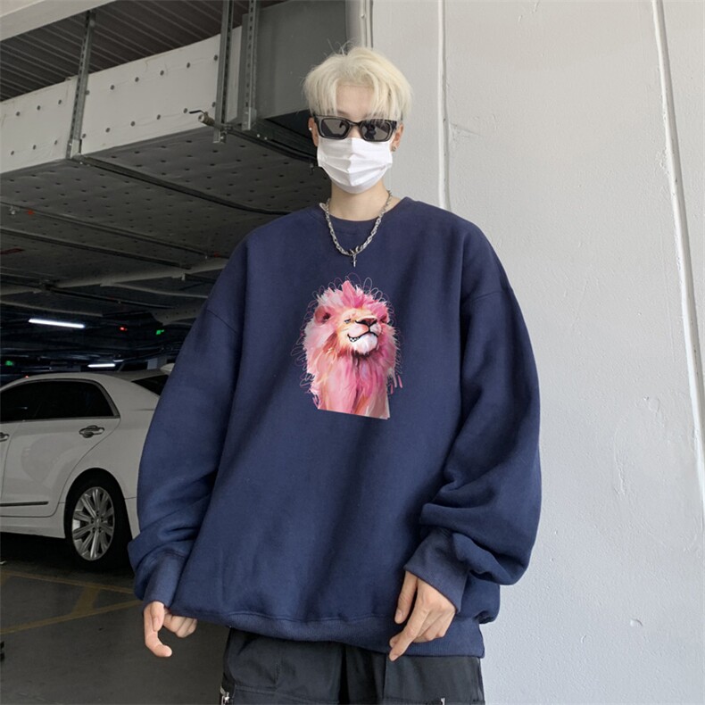 ！圆领卫衣男装港风长袖t恤男外套男WY528-特P23,男装T恤,电商B371