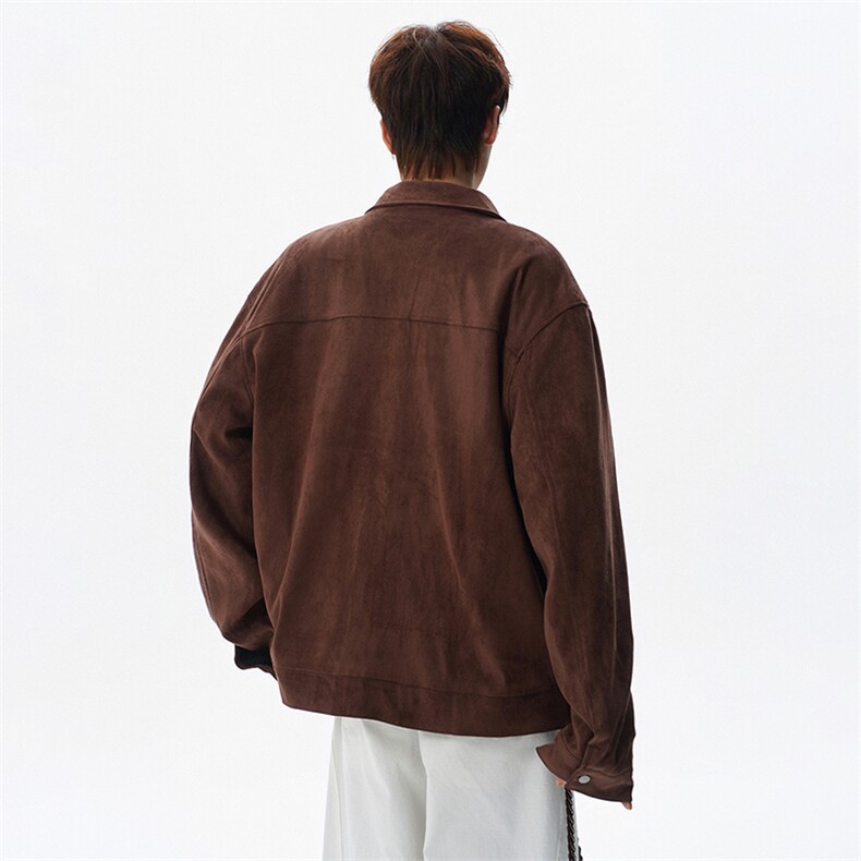 26新款仿麂皮绒夹克外套W2510P80,男装夹克,电商A073