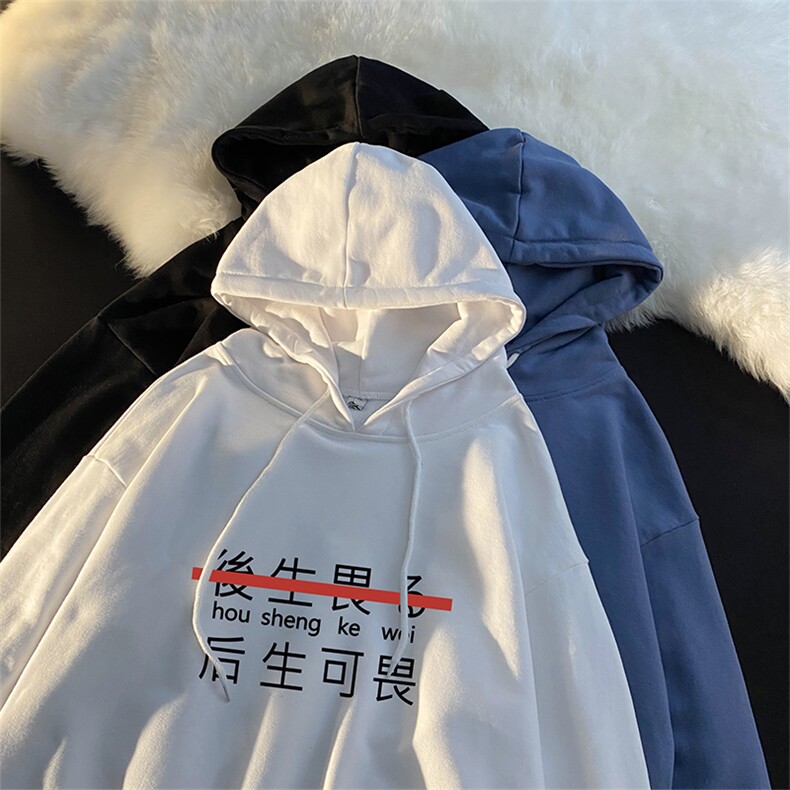 WY2028-P35加绒款-P40纯棉连帽卫衣男大码运动帽衫宽松薄外套男,男装卫衣,电商A040