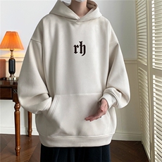 ！麂皮绒连帽卫衣直播品质重磅400克rh印花JL7068-P45控78，男装卫衣，星座508（原C305）