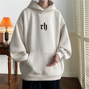 ！麂皮绒连帽卫衣直播品质重磅400克rh印花JL7068-P45控78
