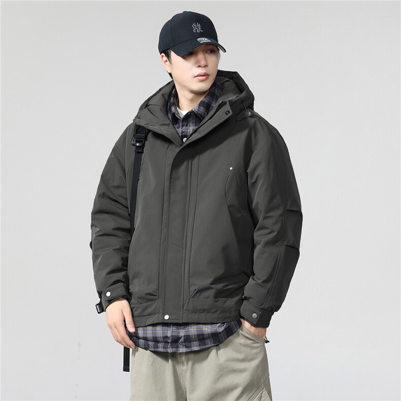 新标90绒带报告美式复古皮衣外套男款秋季宽松休闲百搭W5930，男装皮衣，电商D215