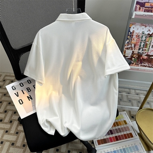 PL9001-P20-控39-大量现货POLO衫男短袖T恤潮牌纯色翻领透气网眼图片